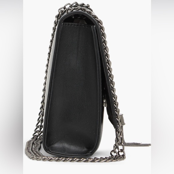 Badgley Mischka Gunmetal Fringe Crossbody Purse - Picture 3 of 13